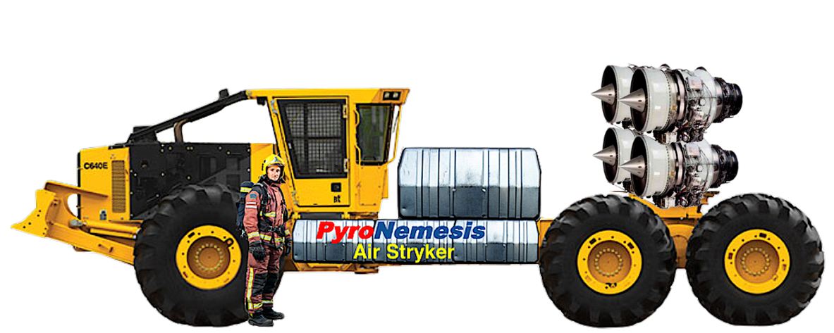The machine that will give firefighters an edge against fires. (Image: PyroNemesis)